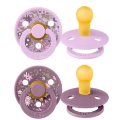 Bibs Liberty 2Pk Colour Latex Str.1, Chamomile Lawn/Violet Sky
