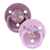Bibs Liberty 2Pk Deluxe Silikone, Mauve Mix