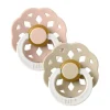 Bibs 2Pk Boheme Glow Latex Str.1, Blush/Vanilla Night