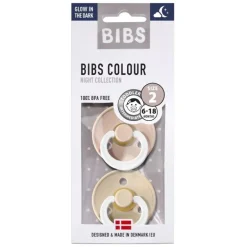 Bibs 2Pk Colour Glow Latex Str. 2, Blush/Vanilla Night
