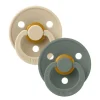 Bibs 2Pk Colour Latex Str.2, Vanilla/Pine