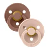 Bibs 2Pk Colour Latex Str.3, Woodchuck/Blush