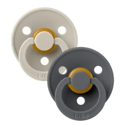 Bibs 2Pk Colour Latex Symmetrisk Str.1, Sand/Iron