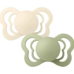 Bibs 2Pk Couture Latex Str.2, Ivory/Sage