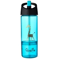 Carl Oscar 2-I-1 Drikkedunk Og Snackbox, Giraffe/Blue