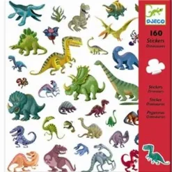 Djeco Klistermærker 160 Stk. Med Dinosaurer