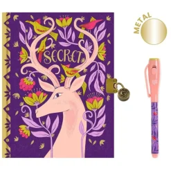 Djeco Lovely Paper Melissa Dagbog Med Las Og Magisk Pen