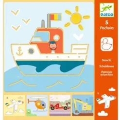 Djeco Skabeloner Transport