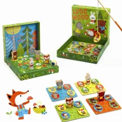 Djeco Traelaerespil, Ludo Wood 4 Spil