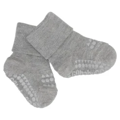 Gobabygo Bamboo Non-Slip Sokker 1-2Y Grey Melange