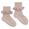Gobabygo Bambus Non-Slip Sokker 6-12Mdr. - Soft Pink/Liberty