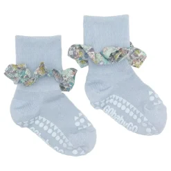 Gobabygo Bambus Non-Slip Sokker 2-3Ar - Sky Blue/Liberty
