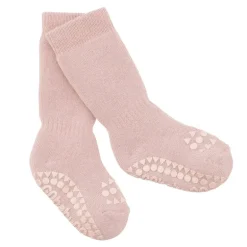 Gobabygo Bomuld Non-Slip Sokker 3-4Ar - Dusty Rose