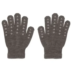 Gobabygo Uld Non-Slip Handsker 3-4Ar - Brown Melange