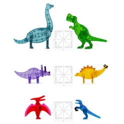 Magna-Tiles Dinosaurer, 5 Stk