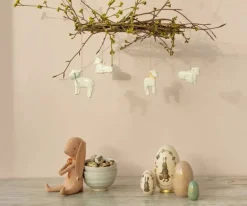 Maileg Metal Ophæng, Lam - Ra Hvid