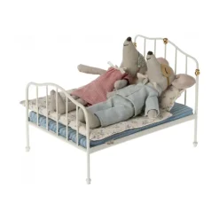 Maileg Seng Til Mus, Rahvid Bed Mouse Off White
