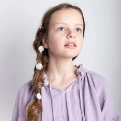Mimi & Lula Mimi & Lula - 6 Hårelastikker Med Muslingeskal - Metallic