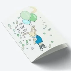 Mouse & Pen A7 Kort 'Fly Me To The Moon Bla