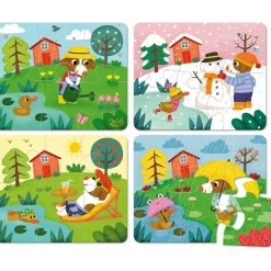 Puslespil Vilac | 4 Stk. I Bondega Rdstema Shop Nu | All About Kids