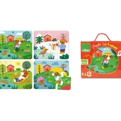 Puslespil Vilac | 4 Stk. I Bondega Rdstema Shop Nu | All About Kids