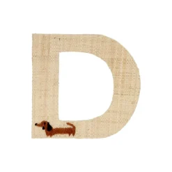 Rice Raffia Klistermærker - D - Hund