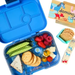 Yumbox Original 6 Rum, Blue/Race Cars